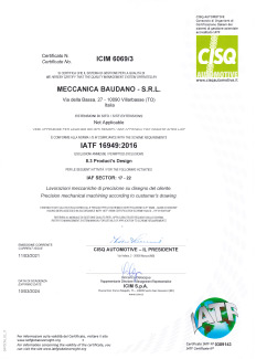 Certificato IATF